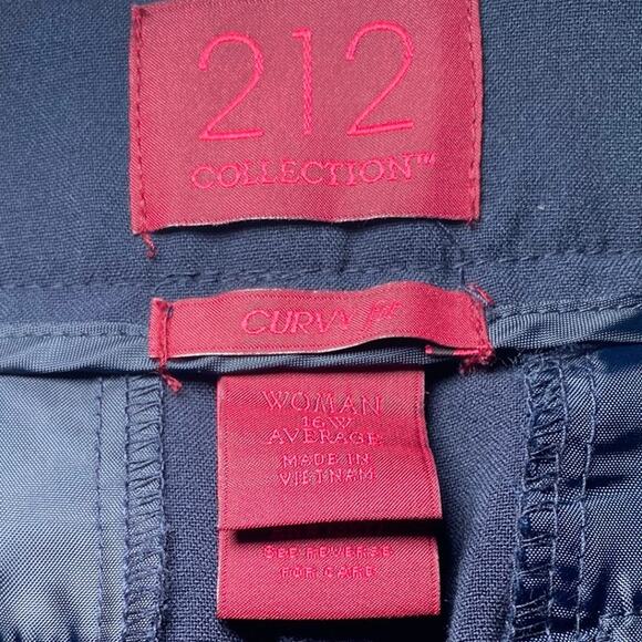212 Collection Navy Blue Dress Pants - Curvy Fit 16W - Picture 6 of 8